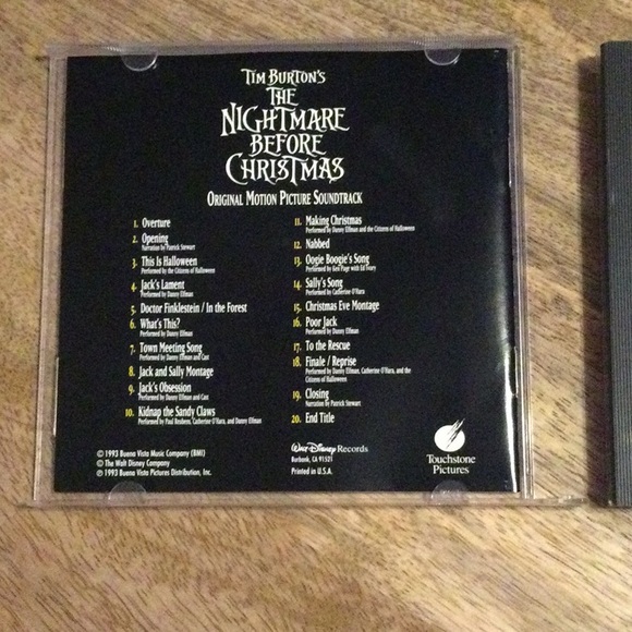 ✨🤘🏻HP🤘🏻✨The Nightmare Before Christmas Movie Soundtrack CD - Picture 3 of 5